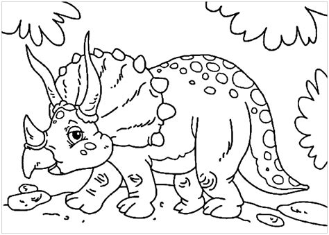 Download and print these dino dan coloring pages for free. Dinosaurs for children : Triceratops - Dinosaurs Kids ...