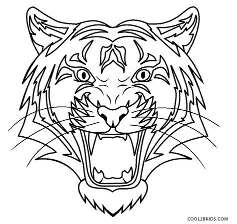 Desenhos De Rosto Do Tigre Para Colorir E Imprimir Colorironline Com