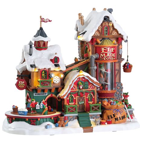 Lemax Village Collection Christmas Village Building Elf Made Toy