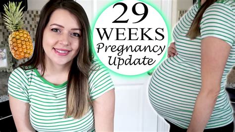 29 Weeks Pregnancy Update Belly Shot Third Trimester 2018 Youtube