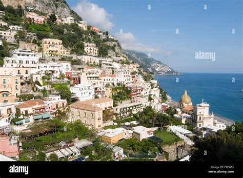 Positano Village On The Amalfi Coast Costiera Amalfitana In Campania