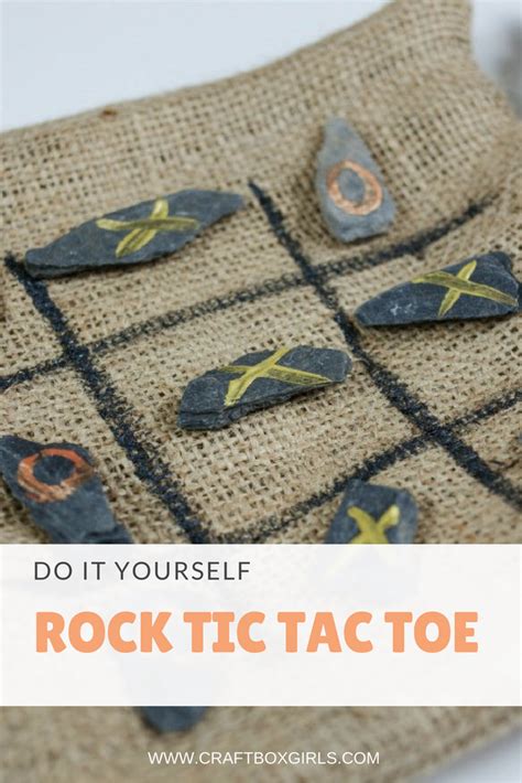 Diy Rock Tic Tac Toe Game Craft Box Girls