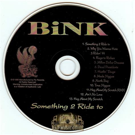 Bink Something 2 Ride To Original Vs Re Release Rap Music Guide