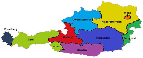 Entscheidungen werden nicht nur auf der ebene des bundes getroffen. Datei:Oesterreich-Bundeslaender.jpg - Boarische Wikipedia