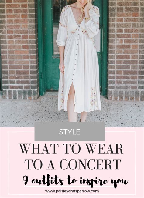 9 Perfect Concert Outfits What To Wear To A Concert Paisley And Sparrow