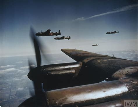 Avro Lancaster Bombers In Flight 26 August 1943 Imperial War Museums