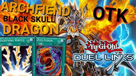 Trying Out The Archfiend Black Skull Dragon Otk Duel Links Youtube