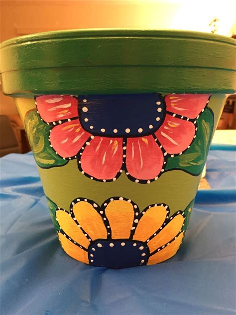 Flower Pot Art Flower Pot Design Flower Pot Crafts Painted Plant