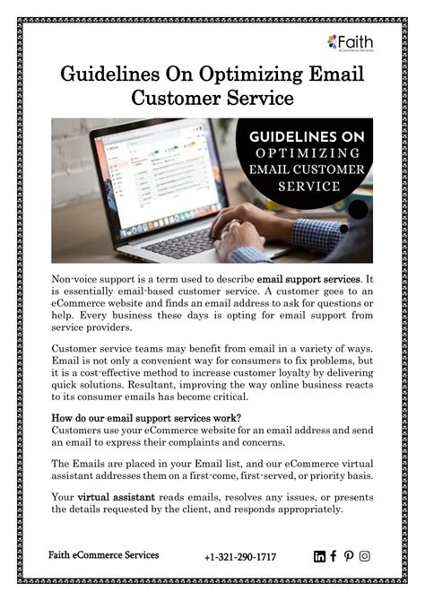 Ppt Guidelines On Optimizing Email Customer Service Powerpoint