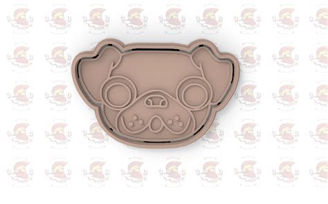 Stl File Pug Cookie Cutterpug Cookie Cutter・3d Printing Idea To