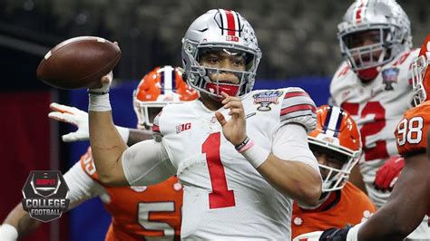 Ohio States Justin Fields Throws 6 Tds In Sugar Bowl Highlights College Football Playoff