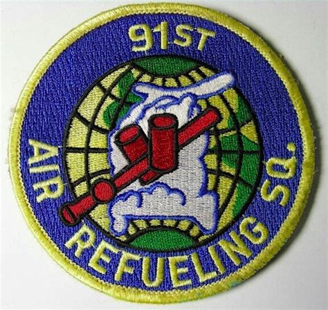 91st Air Refueling Squadron Original Usaf Air Force Patch Hookloop