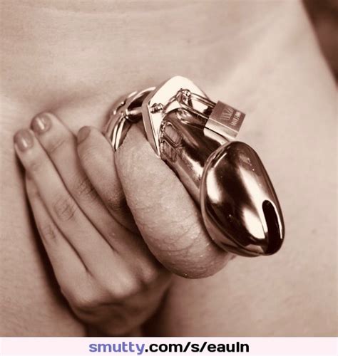 Dominant Female Has Superiority Over Her Male Slave Locked In Chastity