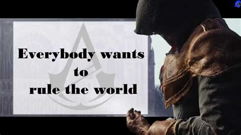 Everybody Wants To Rule The World Assassin S Creed Unity Music Lyrics