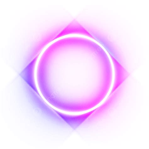 Pink Purple Neon Border Frosted Glass Circle Neon Border Neon Border