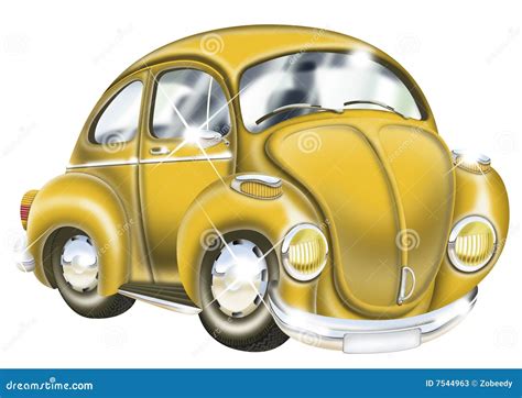 Shinny Yellow Car Stock Illustration Illustration Of Auto 7544963