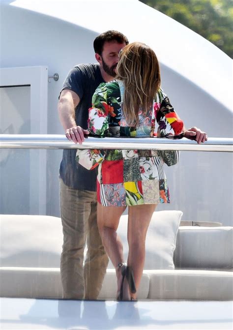 jennifer lopez and ben affleck kissing at a yacht in south of france 07 24 2021 hawtcelebs