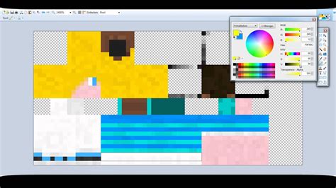 Lets Paint A Minecraft Skin 001 Double Speed Hd 1080p Only