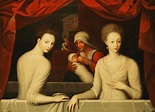 Gabrielle d&Estrees (1573-99) en haar zus, de hertogin van Villars