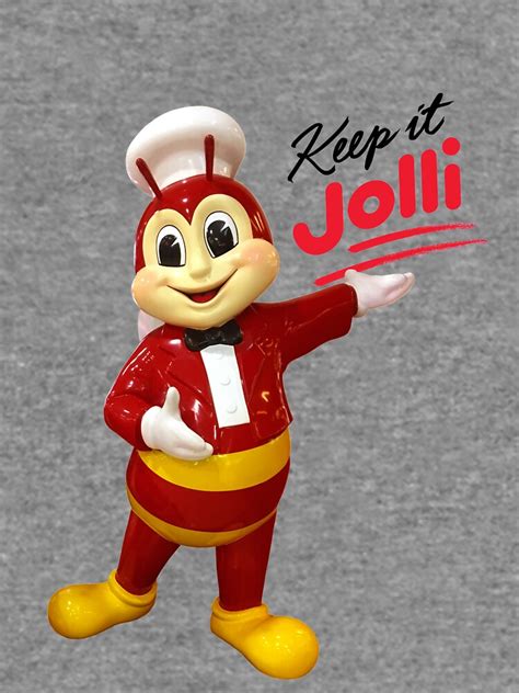 Jollibee Mascot Statue Keep It Jolli Lightweight Sweatshirt For Sale