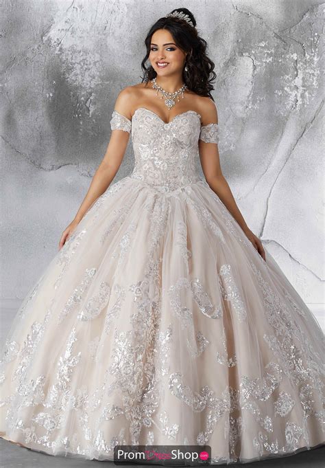 Vizcaya Quinceanera Sweetheart Neckline Ball Gown 89186 In 2020 White