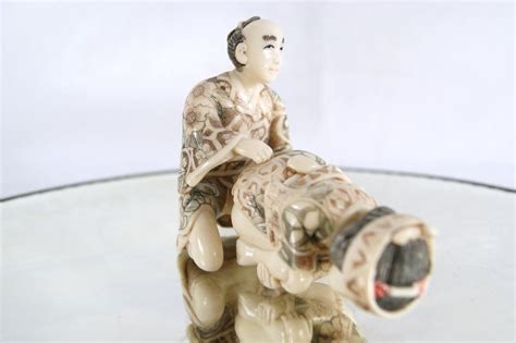 shunga netsuke japanese erotic carved figures 2