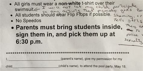 Mom Fights Back Against Sexist Sixth Grade Pool Party Dress Code Huffpost