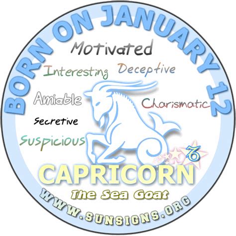 January 12 Zodiac Horoscope Birthday Personality Sunsignsorg