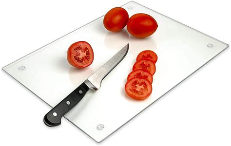 Tempered Glass Cutting Board Long Lasting Clear Glass Scratch Resistant Heat Resistant