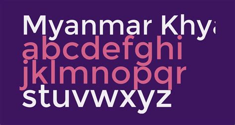 Myanmar Khyay Free Font What Font Is