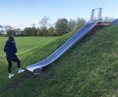 Embankment Slide Wooden Play Equipment Slides For All Ages