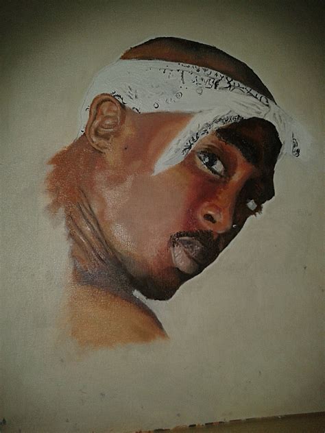 2pac Tupac Amaru Shakur Oil Painting Behance