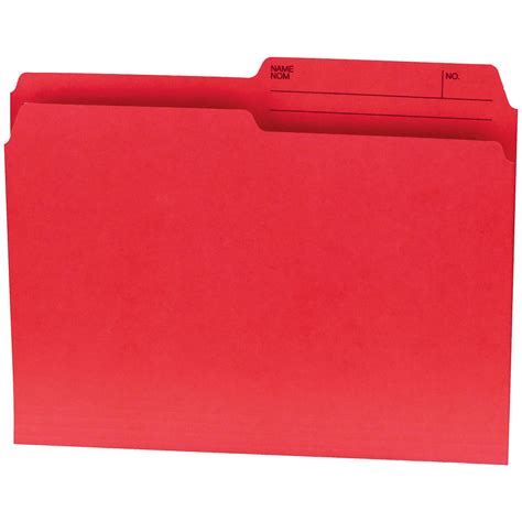 Hilroy Letter Size File Folders Red Box Of 100 Grand And Toy