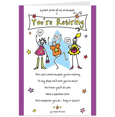 Printable Retirement Cards That Are Bright Kelly Website