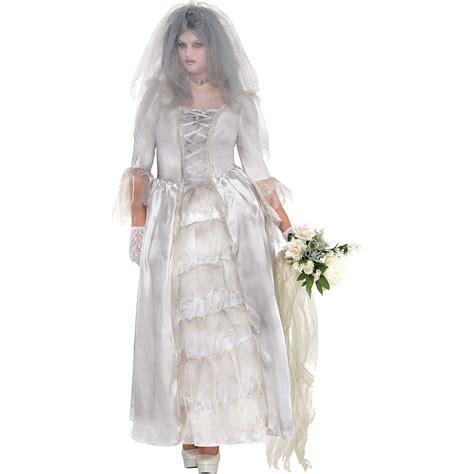 Ghost Bride Halloween Costume For Women Plus Size With Accessories 809801781558 Ebay
