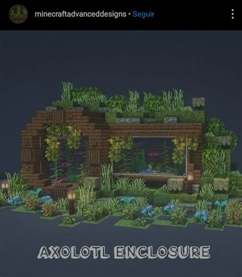 Axolotl Enclosure Minecraft Houses Minecraft Structures Minecraft
