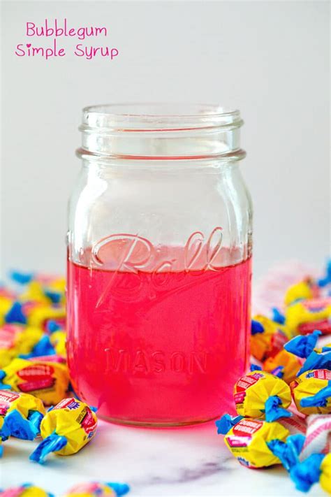 Bubblegum Simple Syrup Recipe We Are Not Martha