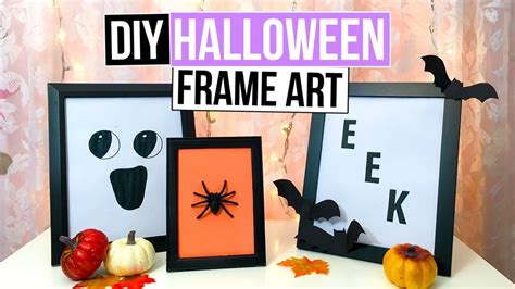3 Easy Diy Halloween Wall Decor Ideas Youtube