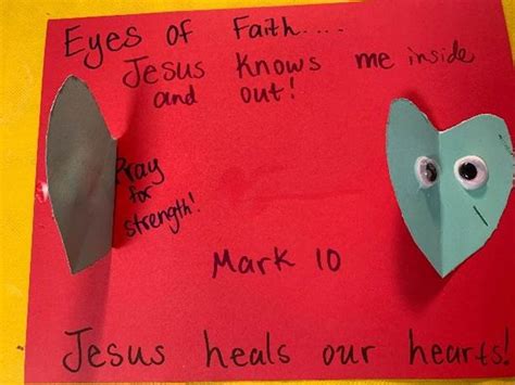 Bible Crafts From Mark 1046 52 When Jesus Healed Blind Bartimaeus