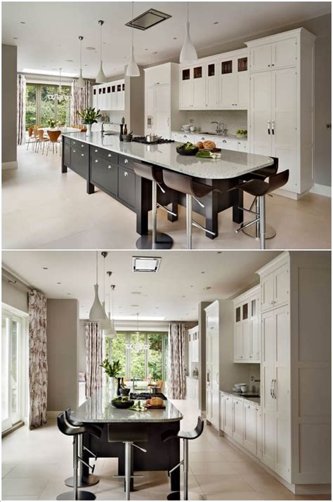 Interesting Ideas to Decorate Long and Narrow Kitchens