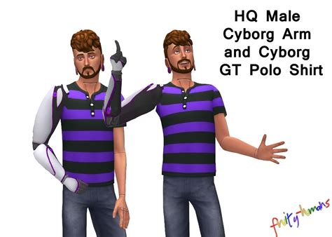 Love 4 Cc Finds Solid And Striped Cyborg Arm Sims 4