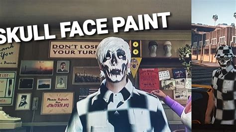 Gta 5 How To Get The Skull Face Paint2020 Works On Ps4xboxpc Youtube