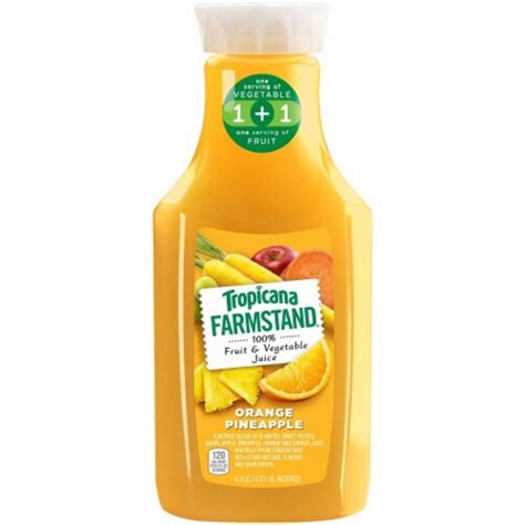 Tropicana Farmstand Orange Pineapple Juice 46 Fl Oz Kroger