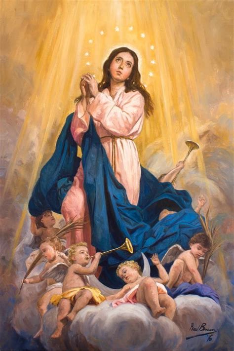 Art By Ra L Berzosa Virgen De La Asuncion Inmaculada Concepcion De