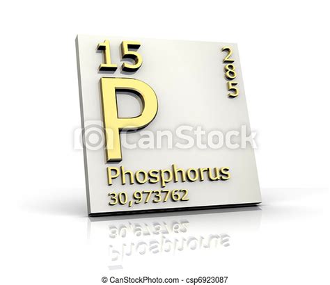 Stock Illustrations Of Phosphorus Form Periodic Table Of Elements 3d