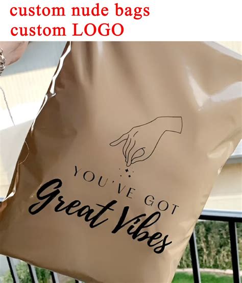 Pcs Custom Nude Bag Nude Poly Mailers With Logo Shipping Etsy