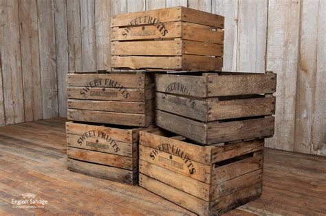 Reclaimed Vegetable Fruit Wooden Crates