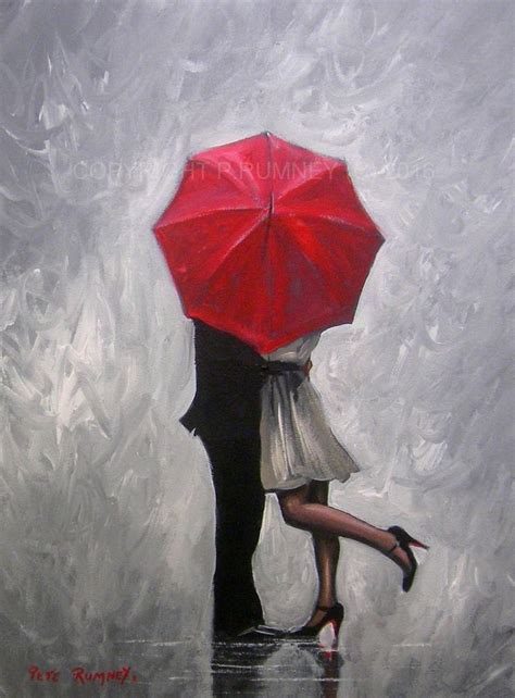 Girl With Red Umbrella Painting At Explore Collection Of Girl With Red