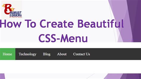 The second one is a static bar that will fix on the top of the website when. How To Create Menu in html CSS | html css menu | Create ...