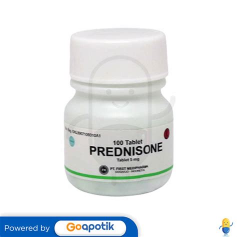 Prednisone First Medipharma 5 Mg Tablet Kegunaan Efek Samping Dosis